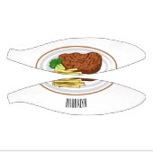 Steak cartoon illustratie basketbal (Panelen)