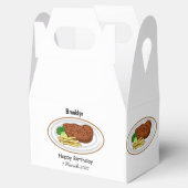 Steak cartoon illustratie bedankdoosjes (Geopend)