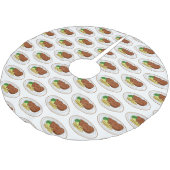 Steak cartoon illustratie kerstboom rok (Gekanteld)