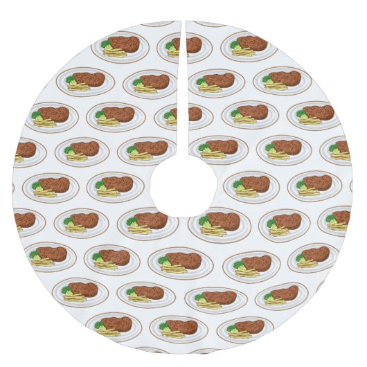 Steak cartoon illustratie kerstboom rok (Voorkant)