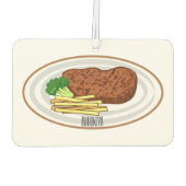 Steak cartoon illustratie luchtverfrisser (Achterkant)