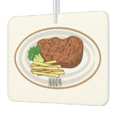 Steak cartoon illustratie luchtverfrisser (Links)