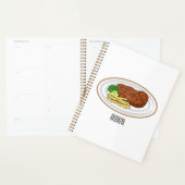Steak cartoon illustratie planner (Display)