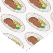 Steak cartoon illustratie tafelkleed (Gekanteld)