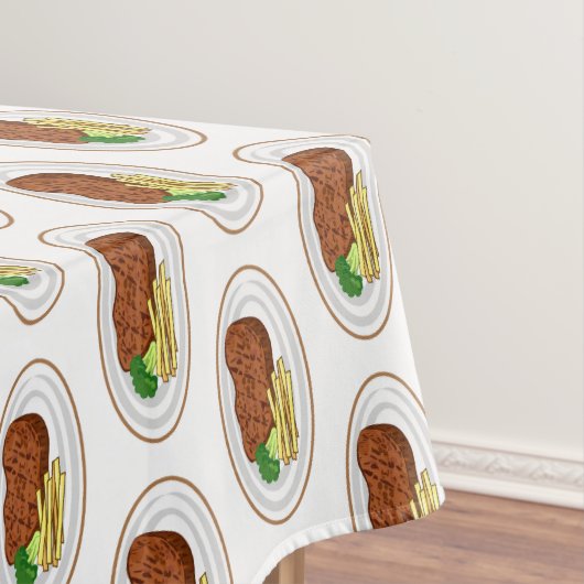 Steak cartoon illustratie tafelkleed (Voorbeeld)