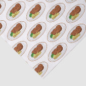 Steak cartoon illustratie tissuepapier (Detail)