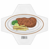 Steak cartoon illustratie voetbal (Enkel)
