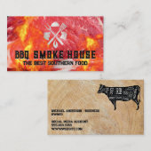 Steak Cut | Flames | Restaurant Grill Visitekaartje (Voorkant / Achterkant)