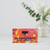 Steak Cut | Flames Visitekaartje (Staand voorkant)