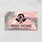 Steak Cuts | Logo van slagerenkniven Visitekaartje (Voorkant)