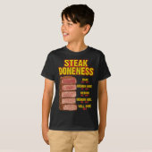 Steak Doneness Chart Table Guide Bbq Meat Chef Pit T-shirt (Voorkant volledig)