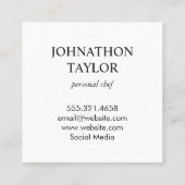 Steak en Eieren Schoolbord Vierkante Visitekaartje