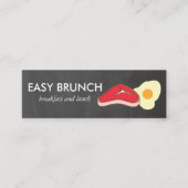 Steak- en eierkarton mini visitekaartje (Voorkant)