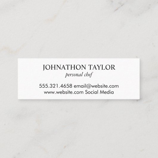 Steak- en eierkarton mini visitekaartje (Achterkant)