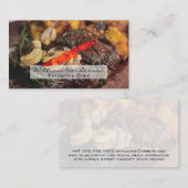 Steak en paddenstoelen | Logo brandweerluiers Visitekaartje (Voorkant / Achterkant)