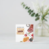 steak food Visitekaartje (Staand voorkant)
