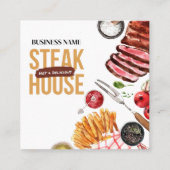 steak food Visitekaartje (Voorkant)