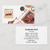 steak food Visitekaartje (Voorkant / Achterkant)