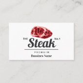 Steak Food Waterverf Visitekaartje (Voorkant)