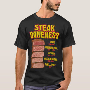 Steak Gaarheidsgraad Grafiek Tabel Gids Bbq Vlees  T-shirt