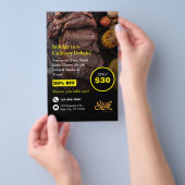 Steak House, Steak Resto, Restaurant Flyer (Hand)