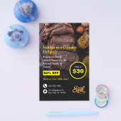 Steak House, Steak Resto, Restaurant Flyer (Enkel)
