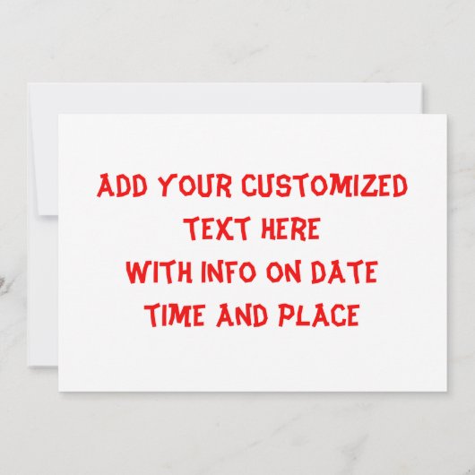 Steak Invitation Sjabloon Kaart (Achterkant)