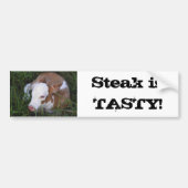 Steak is smerig bumpersticker (Voorkant)