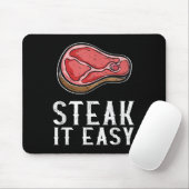 Steak It Easy Funny BBQ Barbecue Meat Smoker Pitma Muismat (Met muis)