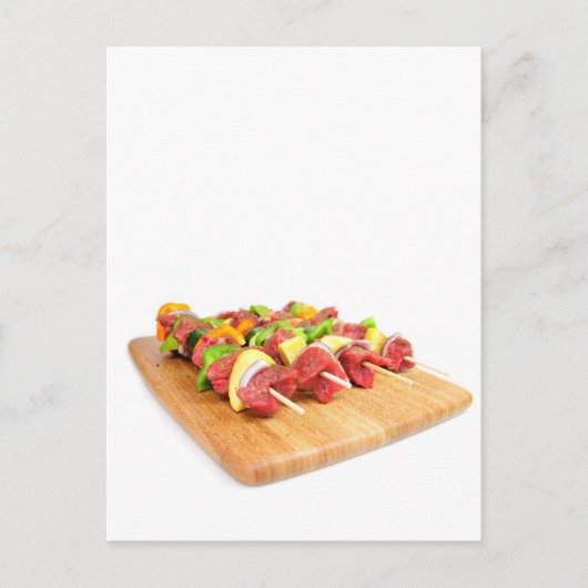 Steak Kabob Briefkaart (Voorkant)