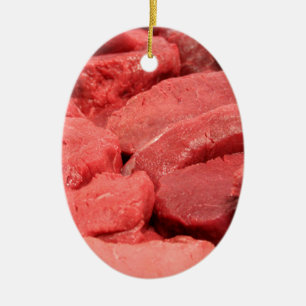 Steak Keramisch Ornament