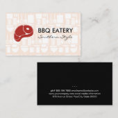 Steak Logo | Keukenpatronen Visitekaartje (Voorkant / Achterkant)