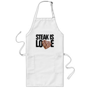 Steak Meat is Love Grilling Apron Lang Schort
