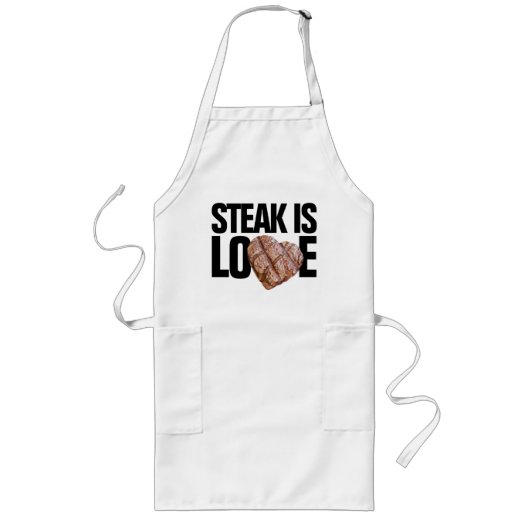 Steak Meat is Love Grilling Schort (Voorkant)