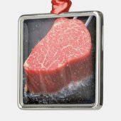 Steak Metalen Ornament (Links)