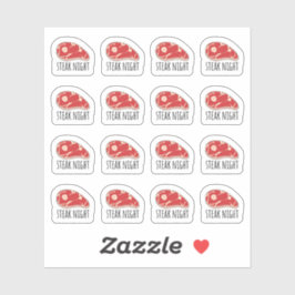 Steak Night Maaltijd Avondmaal Koken Menu Bujo Pla Sticker
