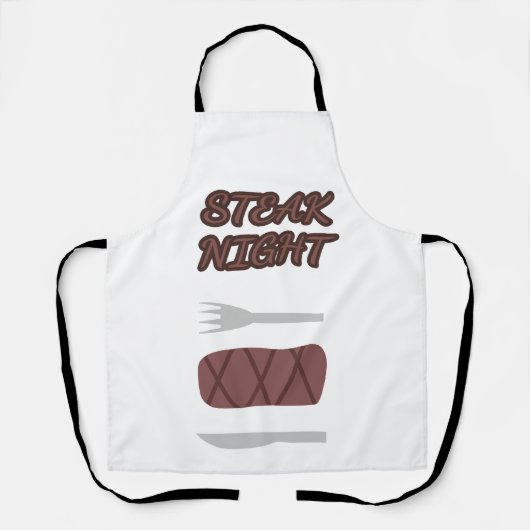 Steak Night Schort (Voorkant)