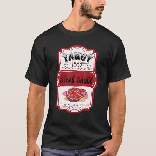 Steak Sauces Bottle Couples T-shirt (Voorkant)
