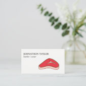 Steak slager visitekaartje (Staand voorkant)