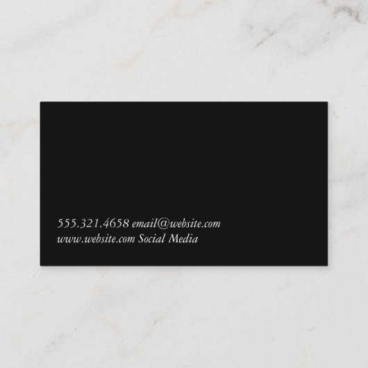 Steak slager visitekaartje (Achterkant)