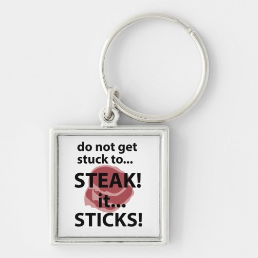 Steak Sticks Grappige steak Sleutelhanger (Voorkant)