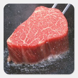 Steak Vierkante Sticker