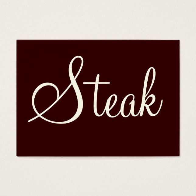 Steak Visitekaartjes (Voorkant)