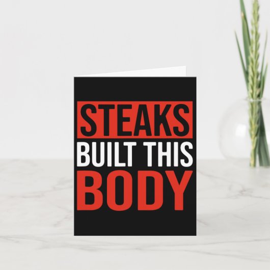 Steaks bouwden dit lichaam kaart (Voorkant)