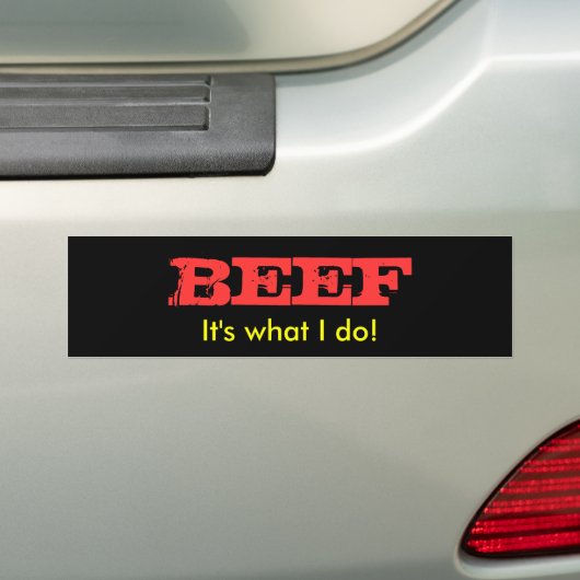 Steaks Bumpersticker (Op auto)