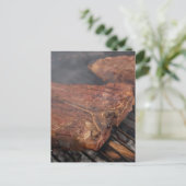 Steaks Grilling Barbecue Grills Meat Briefkaart (Staand voorkant)
