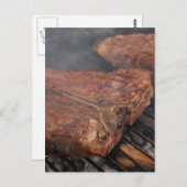 Steaks Grilling Barbecue Grills Meat Briefkaart (Voorkant / Achterkant)