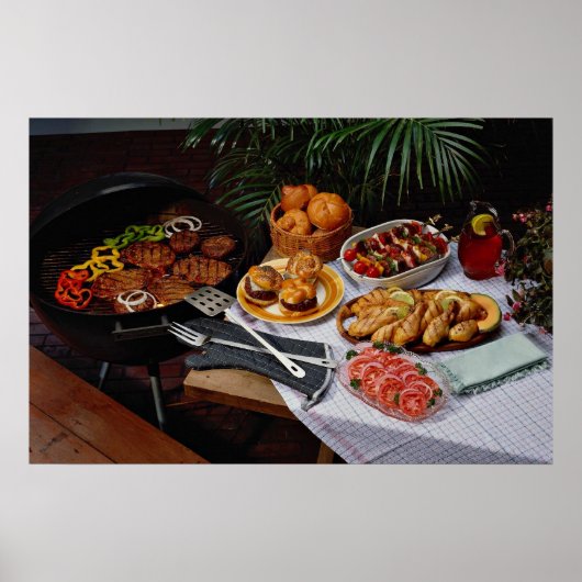 Steaks, hamburgers, kip poster (Voorkant)