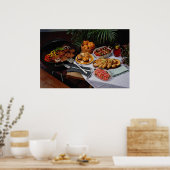 Steaks, hamburgers, kip poster (Keuken)