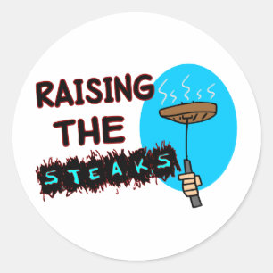 Steaks opheffen ronde sticker